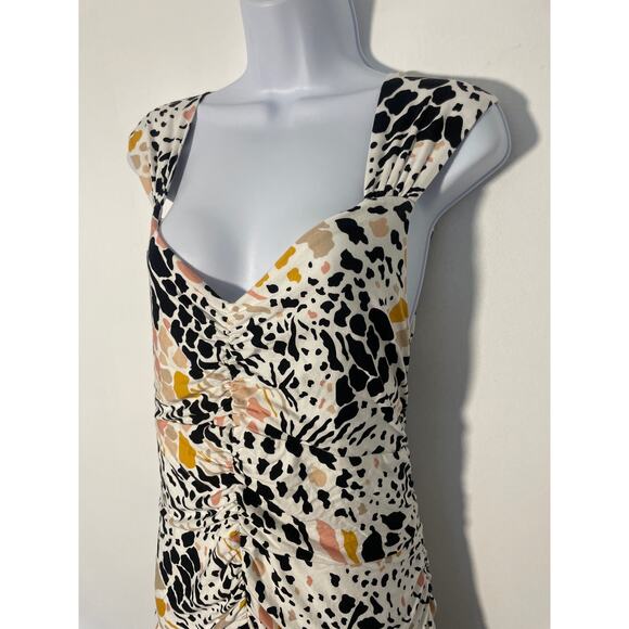 Anthropologie Boho Midi Ruffle Dress LARGE - Picture 3 of 7